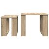 vidaXL Koffietafel Set 2 pcs Sonoma Eiken Bewerkt hout