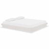 vidaXL Bedframe massief hout wit 180x200 cm