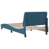 vidaXL Bedframe zonder matras fluweel blauw 100x200 cm