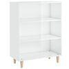 vidaXL Dressoir 69,5x32,5x90 cm bewerkt hout hoogglans wit
