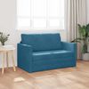 vidaXL Slaapbank 110cm Blauw Fluweel