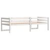 vidaXL Kinderbedframe massief grenenhout wit 90x190 cm