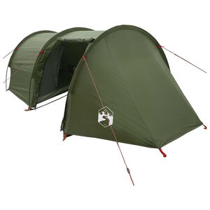 vidaXL Tunneltent Olijfgroen 410 x 175 x 105 cm Polyester en staal