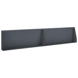 vidaXL Keerwand 2 st 100 x 12 x 30 cm Staal Antraciet
