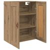 vidaXL Wandkast Artisan Eiken 69,5 x 34 x 90 cm Bewerkt hout