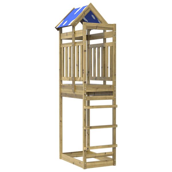 vidaXL Speeltoren Bruin 52,5 x 85 x 239 cm Massief ge&iuml;mpregneerd hout