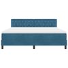 vidaXL Boxspringbed met matras Donkerblauw 180 x 200 cm Fluweel