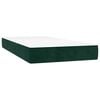 vidaXL Boxspring met matras en LED fluweel donkergroen 200x200 cm