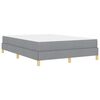 vidaXL Boxspringbed met matras Lichtgrijs 160 x 200 cm Stof