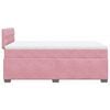 vidaXL Boxspring met matras fluweel roze 120x190 cm