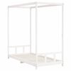 vidaXL Kinderbedframe 90x200 cm massief grenenhout wit