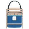 vidaXL Kinderhoogslaper met tunnel 90x190 cm massief grenenhout blauw
