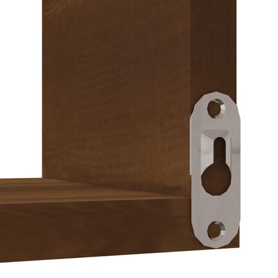 vidaXL Hoekwandschap 40x40x50 cm bewerkt hout bruin eikenkleur