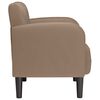 vidaXL Fauteuil met armleuningen Cappuccino 54 cm kunstleer