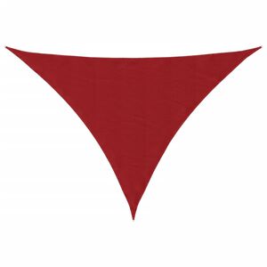 vidaXL Schaduwdoek driehoekig 3x4x4 m oxford stof rood