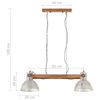 vidaXL Hanglamp industrieel 25 W E27 109 cm zilverkleurig