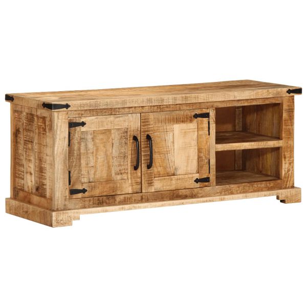 vidaXL Tv-meubel 110x35x45 cm massief ruw mangohout