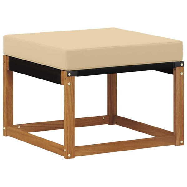 vidaXL Buiten bankenset met kussen 6 pcs Natuurlijk en Beige