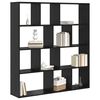 vidaXL Boekenkast Zwart Eiken 132 x 29 x 141,5 cm Bewerkt hout