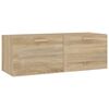 vidaXL Wandkast 100x36,5x35 cm bewerkt hout sonoma eikenkleurig
