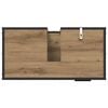 vidaXL Badkamerkast Artisan Eiken 65 x 33 x 60 cm Bewerkt hout