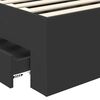vidaXL Bedframe met lade Zwart en Zilver 100 x 200 cm Bewerkt hout