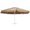 vidaXL Vervangingsdoek voor parasol 610 cm taupe