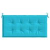 vidaXL Bankkussen Effen Turquoise 120 x 50 x 3 cm Oxford Stof
