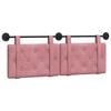 vidaXL Hangend hoofdbord Roze Fluweel