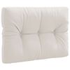 vidaXL Pallet Rugkussen VIANEN 100% Polyester Wit 70 x 60 x 12 cm