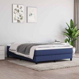 vidaXL Pocketveringmatras medium 140x200x20 cm stof blauw