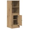 vidaXL Hoge kast 36x35,5x103,5 cm bewerkt hout artisanaal eikenkleurig