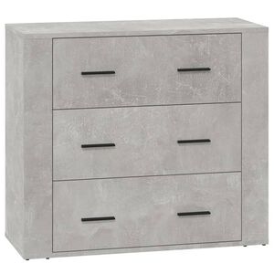 vidaXL Dressoir 80x33x70 cm bewerkt hout betongrijs