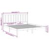 vidaXL Bedframe massief hout 150x200 cm
