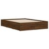 vidaXL Bedframe met lades bewerkt hout bruin eikenkleur 120x200 cm
