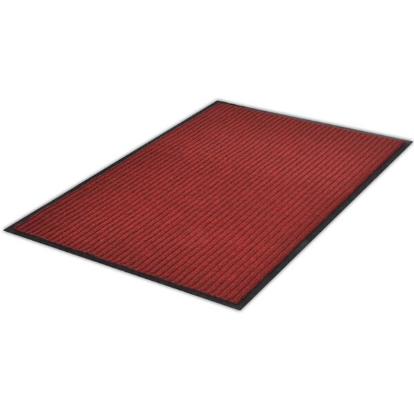 Deurmat PVC 90 x 60 cm (rood)