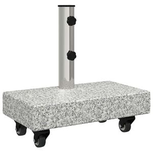 vidaXL Parasolvoet 25 kg Grijs Graniet Rechthoekig
