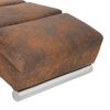 vidaXL Massage chaise longue kunstsu&egrave;de bruin