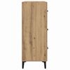 vidaXL Dressoir met lade Artisan Eiken 69,5 x 34 x 90 cm