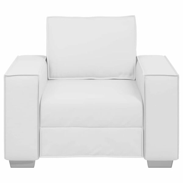 vidaXL Sofa Stoel Wit 100 cm Nep Leer