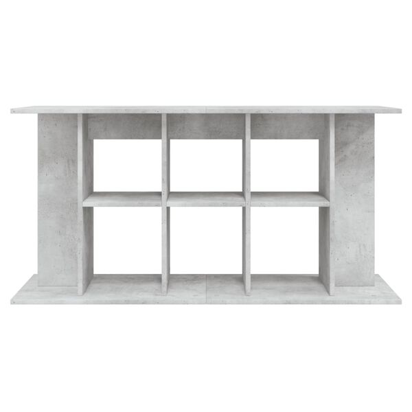 vidaXL Aquariumstandaard Betongrijs 120x40x60 cm Bewerkt hout