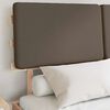 vidaXL Bedframe met Gevoerd Hoofdgedeelte Taupe 150 x 200 cm