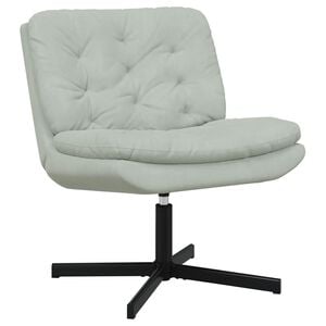 vidaXL Draaibare Relaxstoel Lichtgrijs 63 x 75 x 76 cm Fluweel