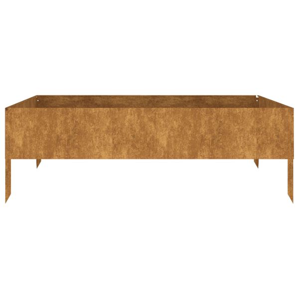 vidaXL Plantenbak verhoogd 100x100x33,5 cm cortenstaal