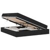 vidaXL Opbergbed met matras met opslag Zwart 180 x 200 cm Polyester