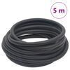vidaXL Luchtslang hybride 0,6'' 5 m rubber en PVC zwart