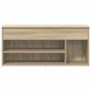 vidaXL Schoenenbank 102x30,5x45 cm bewerkt hout sonoma eikenkleurig