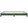 vidaXL Bedframe zonder matras 160x200 cm fluweel donkergroen