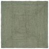 vidaXL Vloerkleden Rechthoekig Olijfgroen 120 x 120 cm Jute