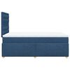 vidaXL Boxspring met matras stof blauw 120x200 cm